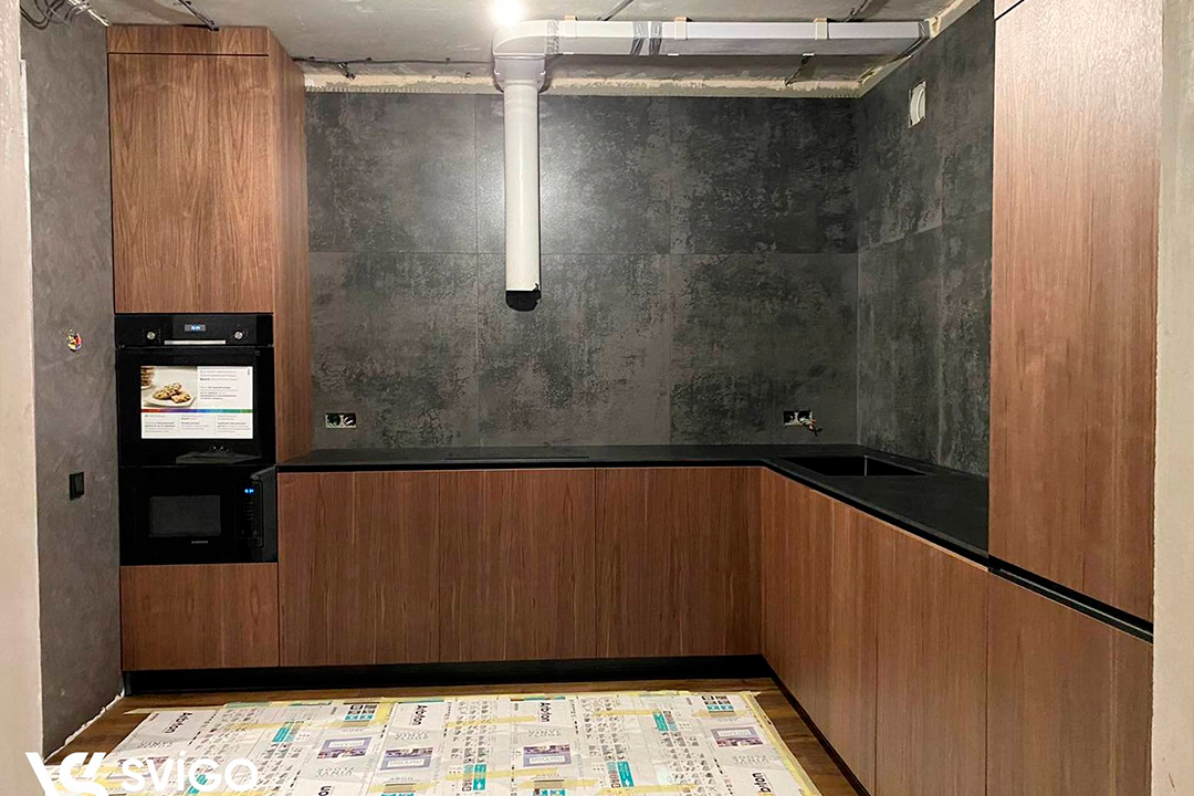 Готовая кухня "Oak" Купить Готовая кухня "Oak" под заказ, цена от 10000 руб., в рассрочку. Кухни в Гомеле и Речице.