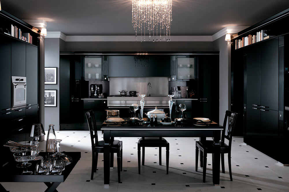 Купить Классическая кухня "Black" под заказ, цена от 5000 руб., в рассрочку. Кухни в Гомеле и Речице.