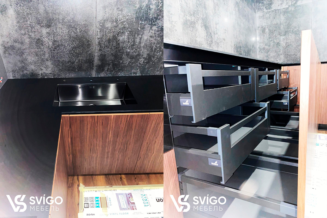 Купить Готовая кухня "Oak" под заказ, цена от 10000 руб., в рассрочку. Кухни в Гомеле и Речице.