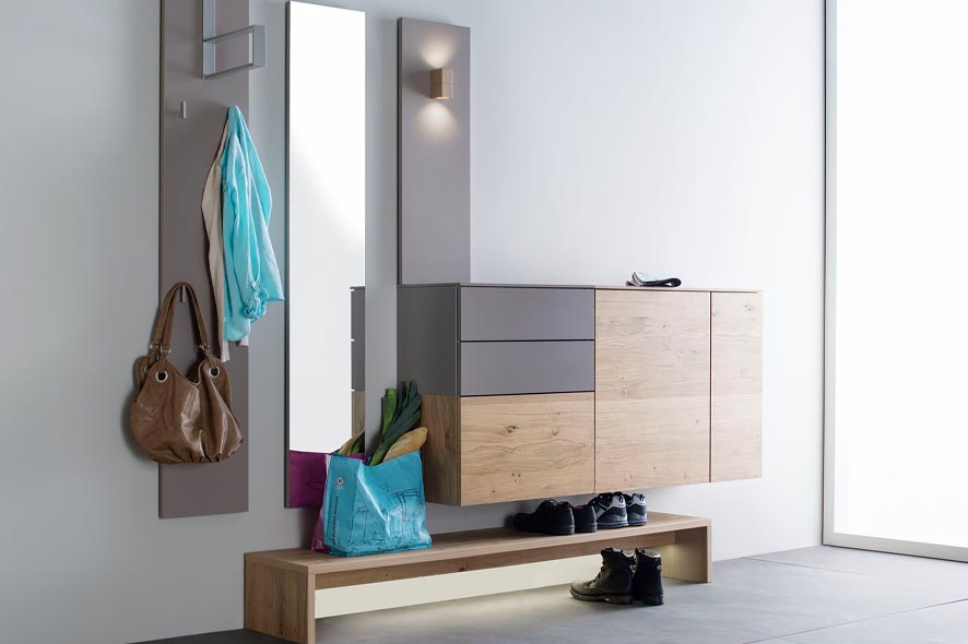 Купить Подвесная прихожая со скамьей под заказ, цена от 0 руб., в рассрочку. Комплекты мебели в Гомеле и Речице.