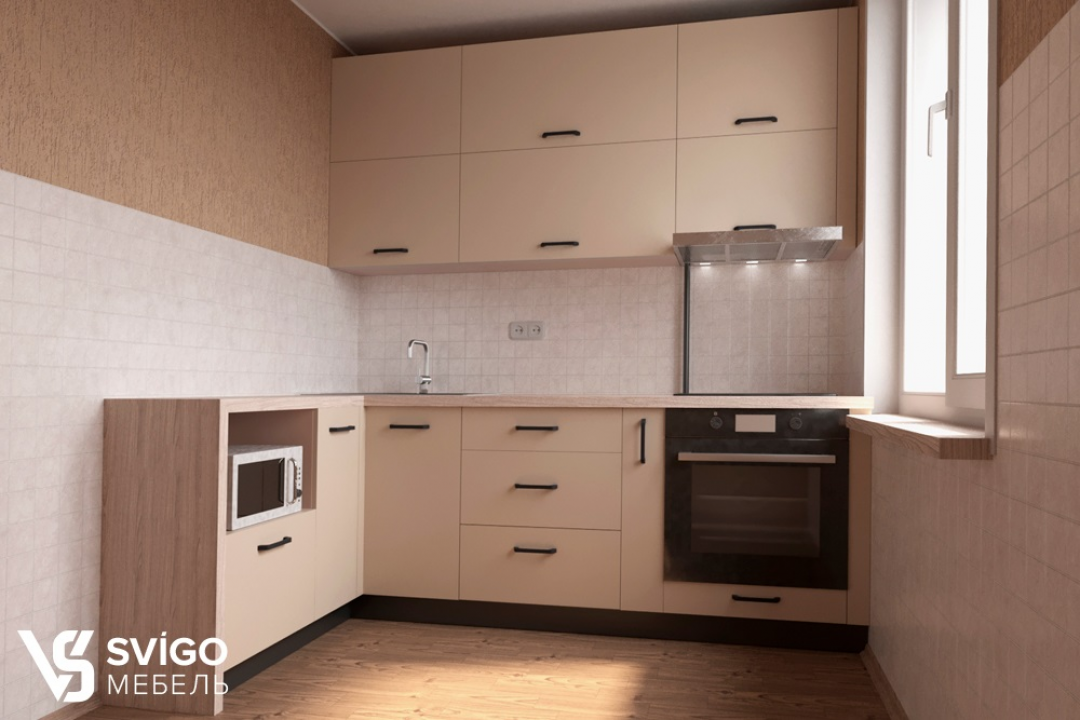 Купить Кухня в рассрочку "Crema" под заказ, цена от 4800 руб., в рассрочку. Кухни в Гомеле и Речице.