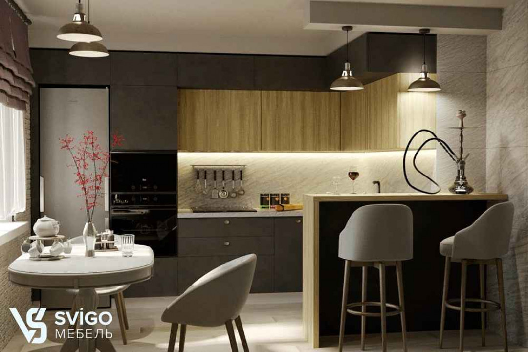 Купить Кухня в рассрочку "Grey Stone" под заказ, цена от 6500 руб., в рассрочку. Кухни в Гомеле и Речице.