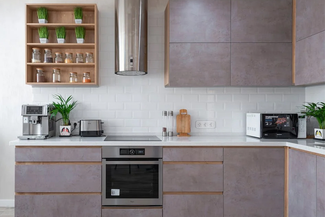 Бюджетная кухня "Серый гранит" Купить Бюджетная кухня "Серый гранит" под заказ, цена от 4800 руб., в рассрочку. Кухни в Гомеле и Речице.