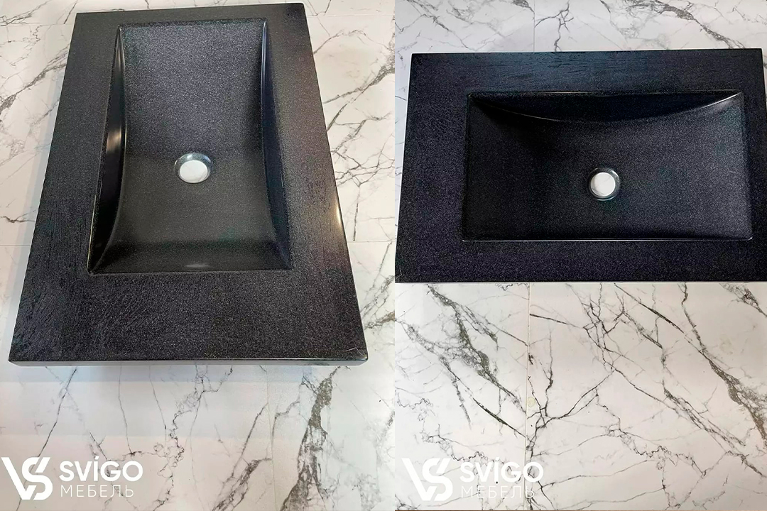 Литая столешница с раковиной "Doradus" Купить Литая столешница с раковиной "Doradus" под заказ, цена от 1000 руб., в рассрочку. Мебель для ванной в Гомеле и Речице.