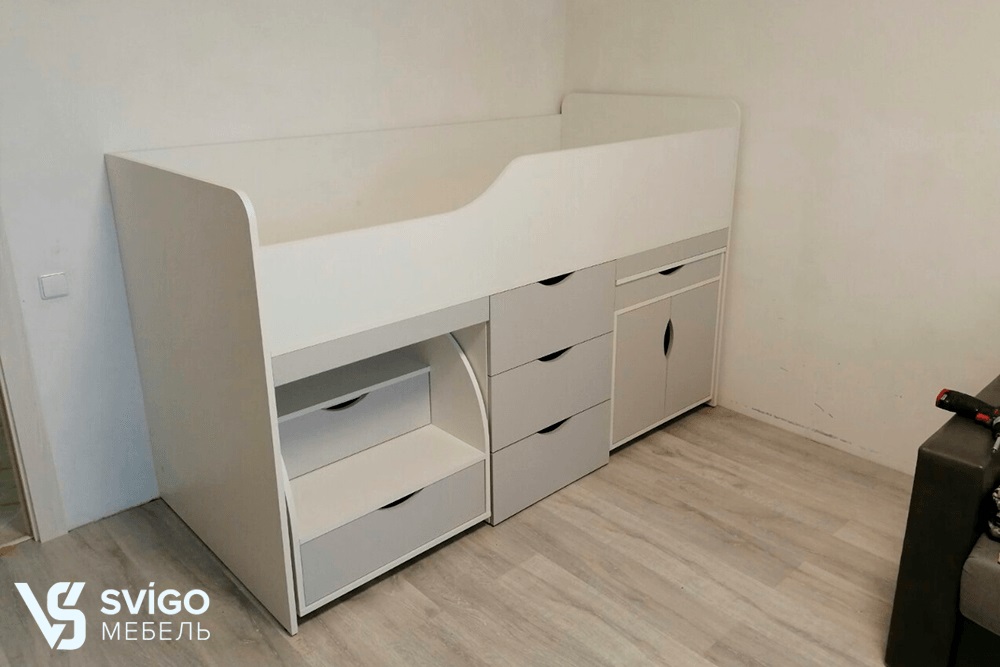 Купить Детская кровать по индивидуальному проекту под заказ, цена от 1050 руб., в рассрочку. Кровати в Гомеле и Речице.