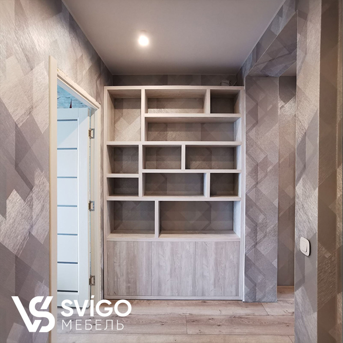 Купить Прямая полка с отсеками под заказ, цена от 1010 руб., в рассрочку. Полки, стеллажи в Гомеле и Речице.