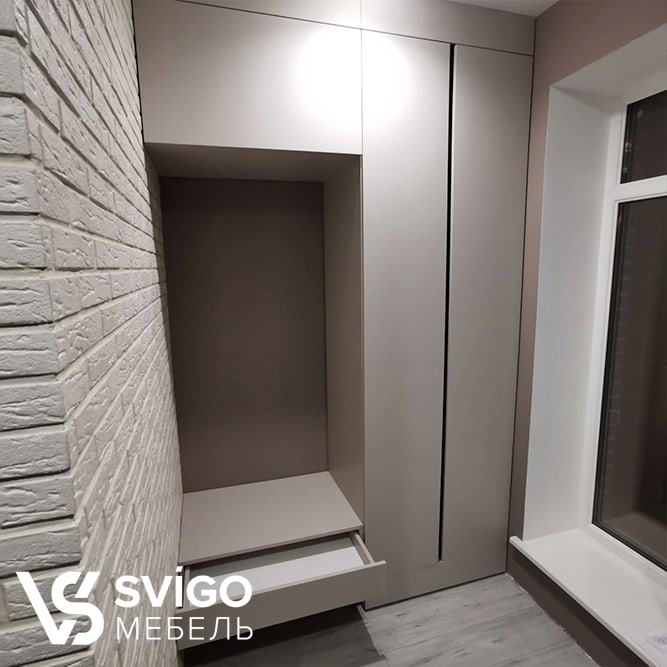 Купить Встроенный шкаф в прихожую под заказ, цена от 900 руб., в рассрочку. Шкафы в Гомеле и Речице.
