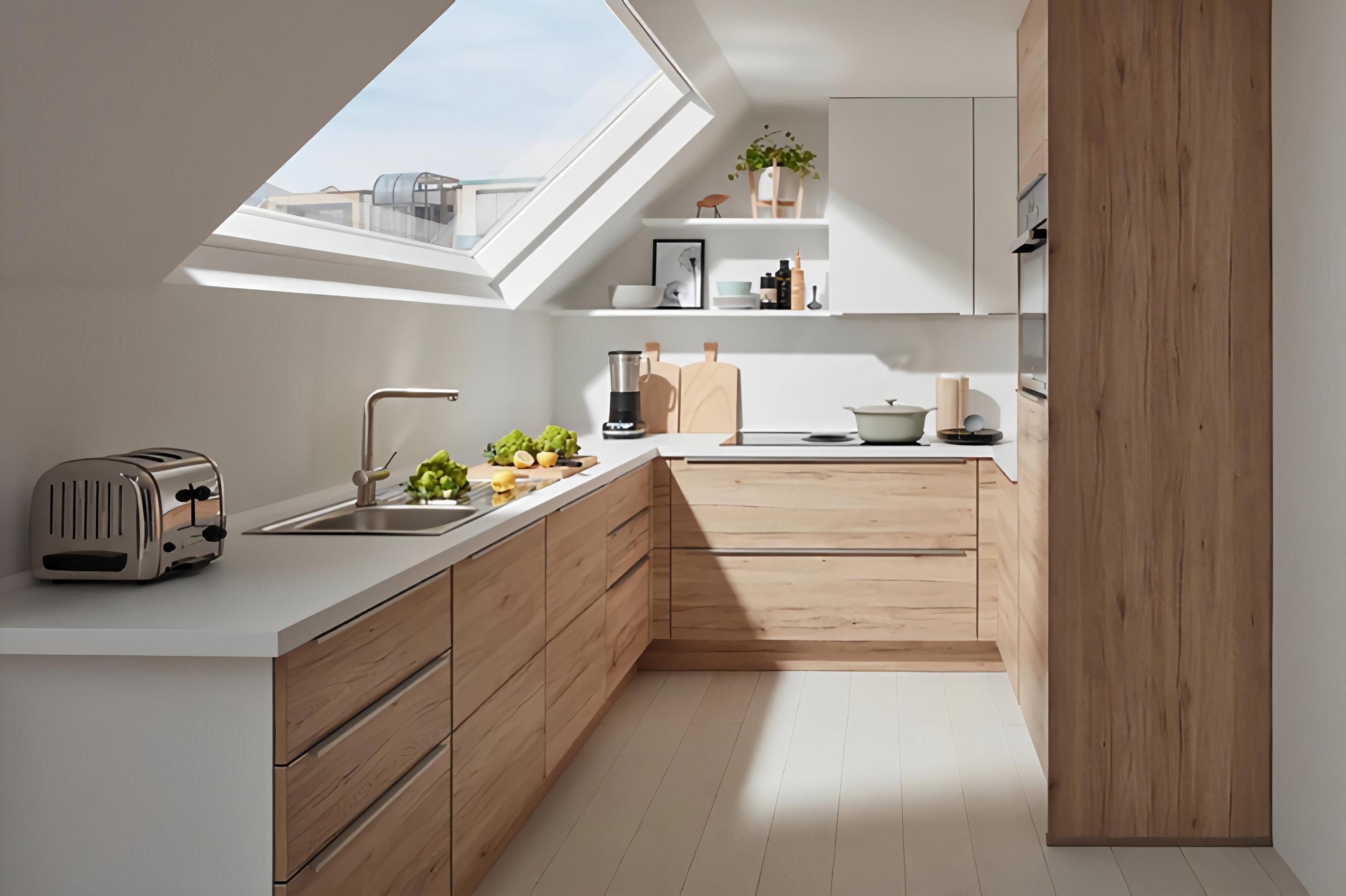 Купить Маленькая П-образная кухня "Pine" под заказ, цена от 3500 руб., в рассрочку. Кухни в Гомеле и Речице.