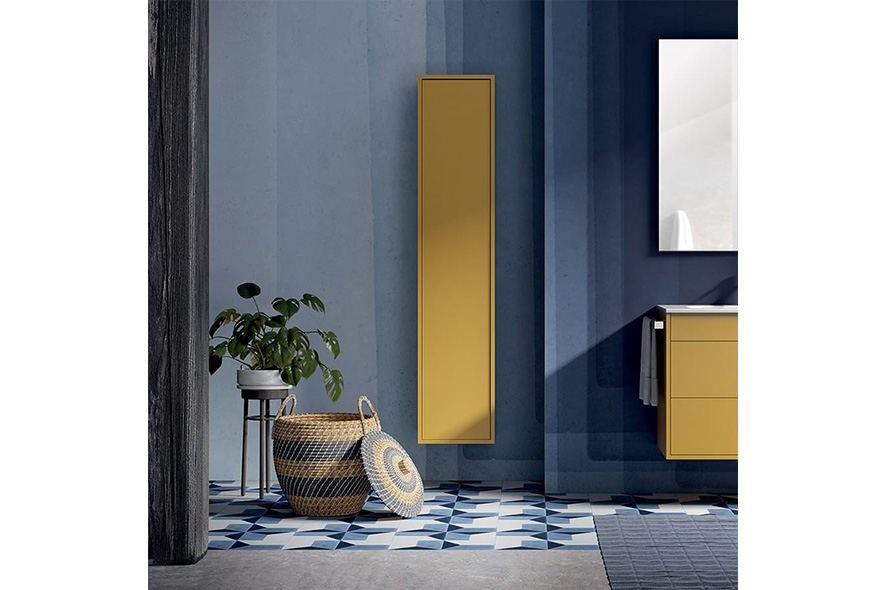 Купить Матовый навесной пенал под заказ, цена от 0 руб., в рассрочку. Мебель для ванной в Гомеле и Речице.