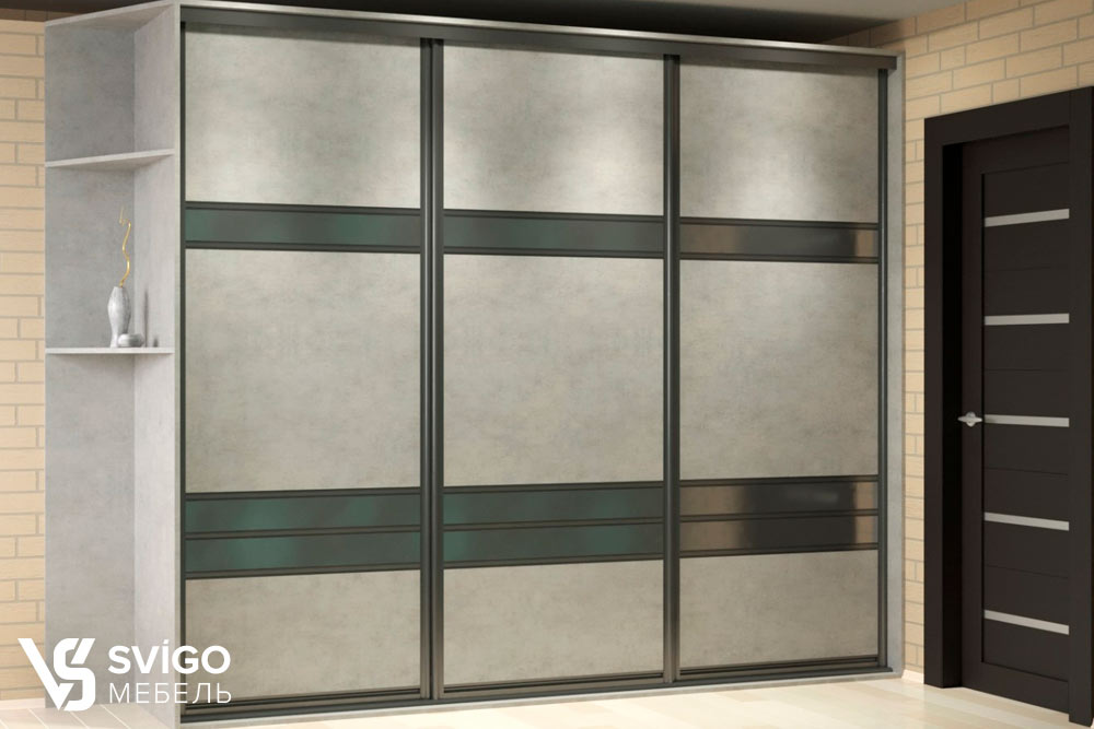 Купить Прямой шкаф "Silver" под заказ, цена от 1500 руб., в рассрочку. Шкафы в Гомеле и Речице.