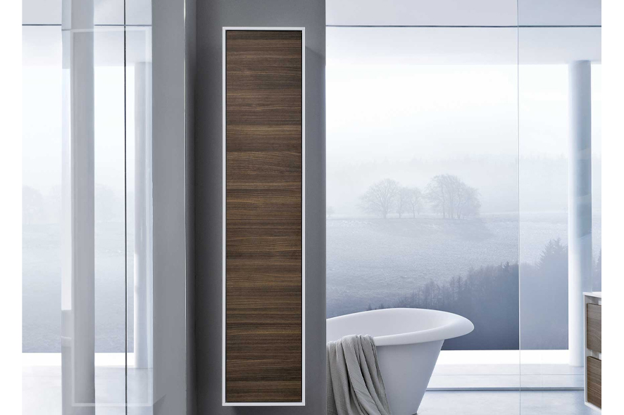 Купить Подвесной пенал с каркасным фасадом под заказ, цена от 0 руб., в рассрочку. Мебель для ванной в Гомеле и Речице.