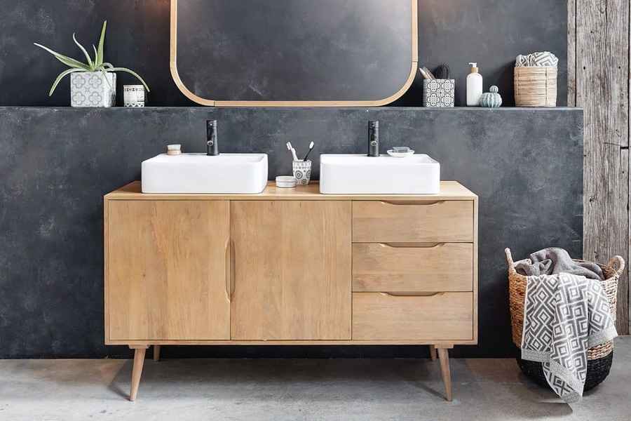 Купить Прямой комод под раковину на ножках под заказ, цена от 0 руб., в рассрочку. Мебель для ванной в Гомеле и Речице.