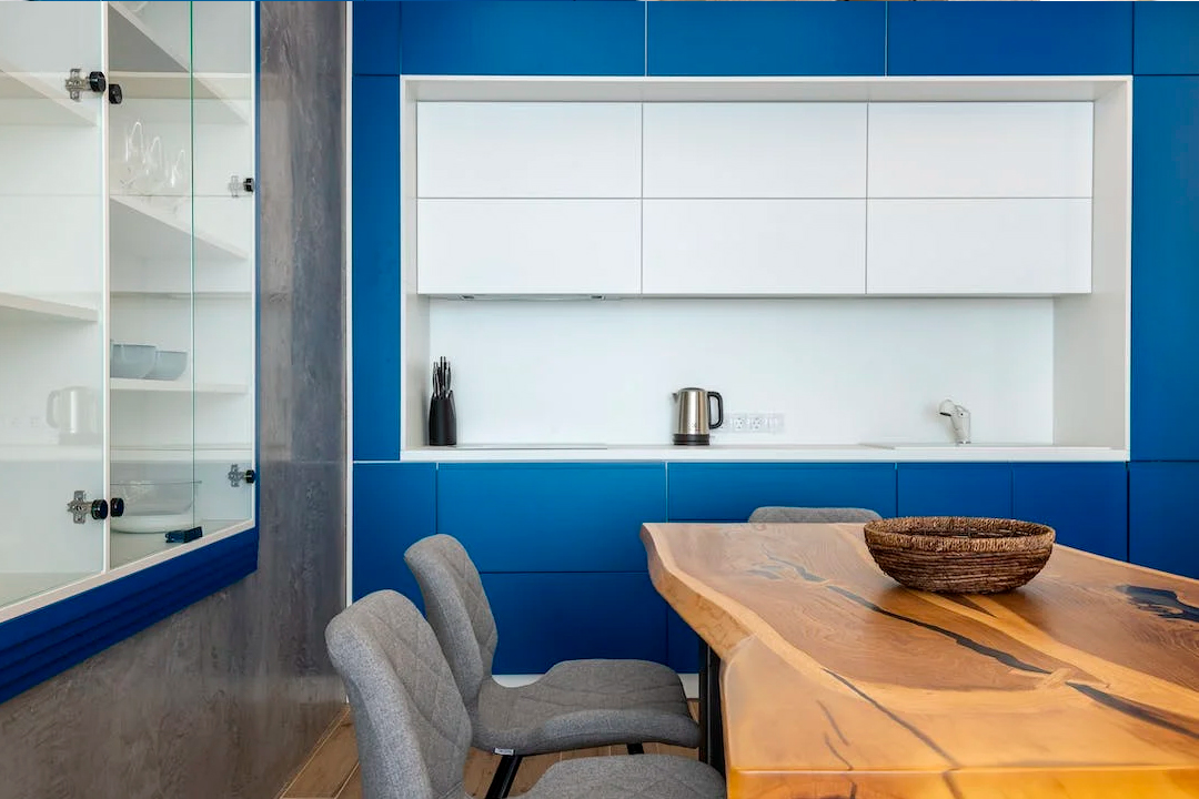 Купить Классическая кухня "Sea-Blue" под заказ, цена от 8900 руб., в рассрочку. Кухни в Гомеле и Речице.