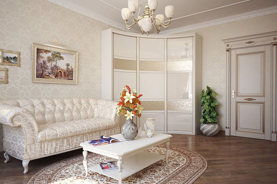 Угловой радиусный шкаф Купить Угловой радиусный шкаф под заказ, цена от 2608 руб., в рассрочку. Шкафы-купе в Гомеле и Речице.