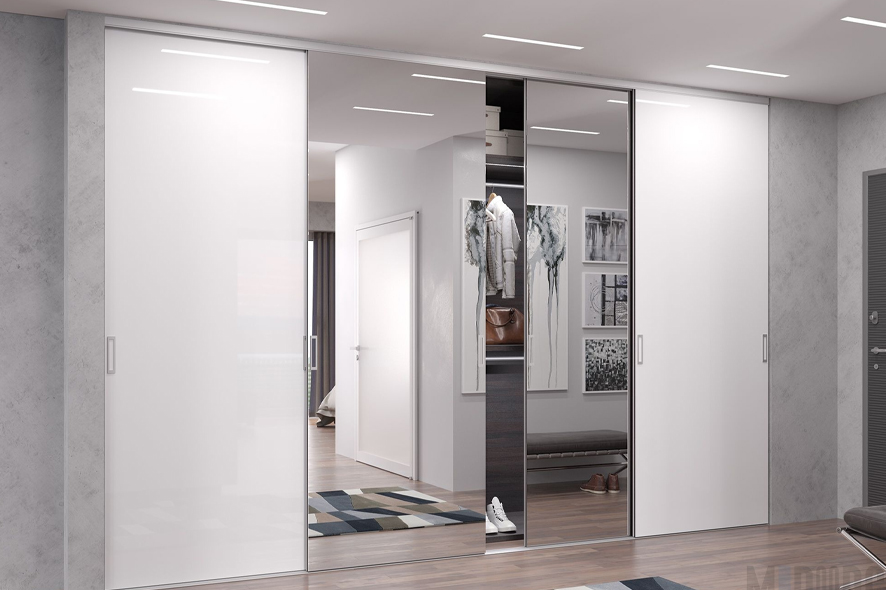 Купить Шкаф-купе с большими зеркалами под заказ, цена от 1254 руб., в рассрочку. Шкафы-купе в Гомеле и Речице.