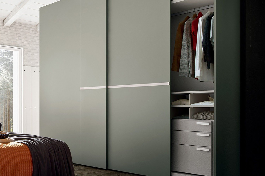 Купить Темно-зеленый матовый шкаф-купе под заказ, цена от 2000 руб., в рассрочку. Шкафы-купе в Гомеле и Речице.