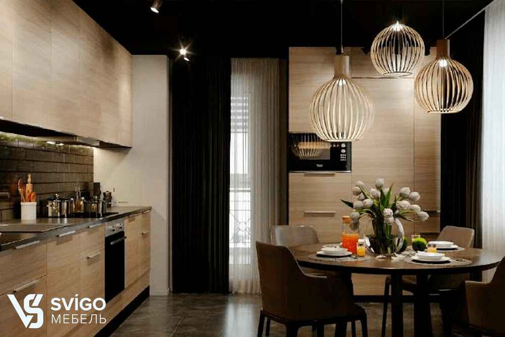 Купить Готовая кухня "Red Wood" под заказ, цена от 3400 руб., в рассрочку. Кухни в Гомеле и Речице.