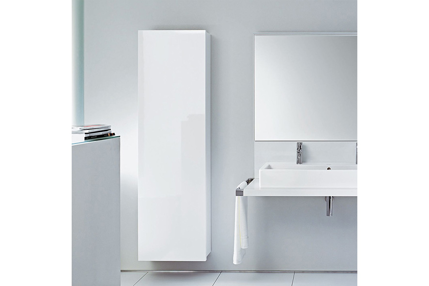 Купить Глянцевый навесной пенал под заказ, цена от 0 руб., в рассрочку. Мебель для ванной в Гомеле и Речице.