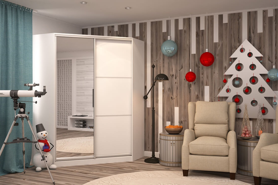 Купить Угловой шкаф-купе с зеркалом под заказ, цена от 1040 руб., в рассрочку. Шкафы-купе в Гомеле и Речице.