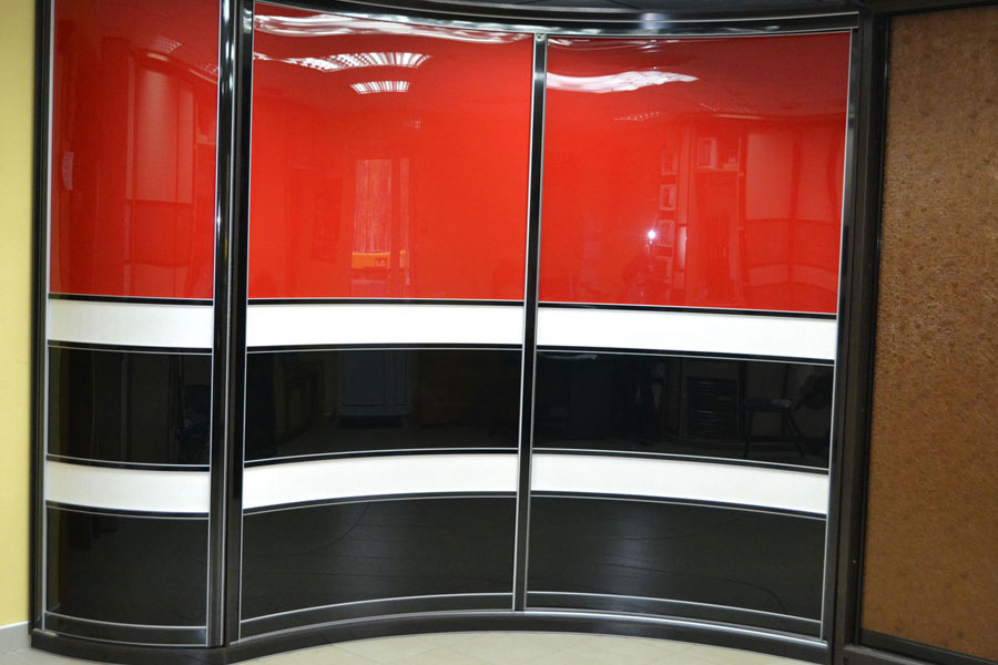 Купить Угловой радиусный шкаф "Redle" под заказ, цена от 2400 руб., в рассрочку. Шкафы в Гомеле и Речице.