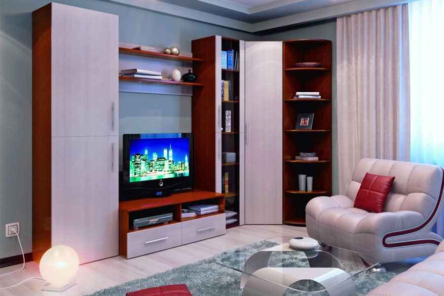 Купить Стенка угловая напольная из ЛДСП под заказ, цена от 0 руб., в рассрочку. Стенки, горки в Гомеле и Речице.