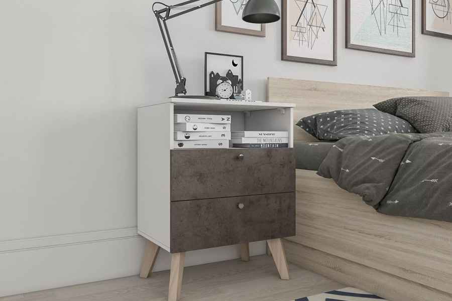 Купить тумба прикроватная - metropolitan gray под заказ, цена от 0 руб., в рассрочку. Комоды, тумбы в Гомеле и Речице.